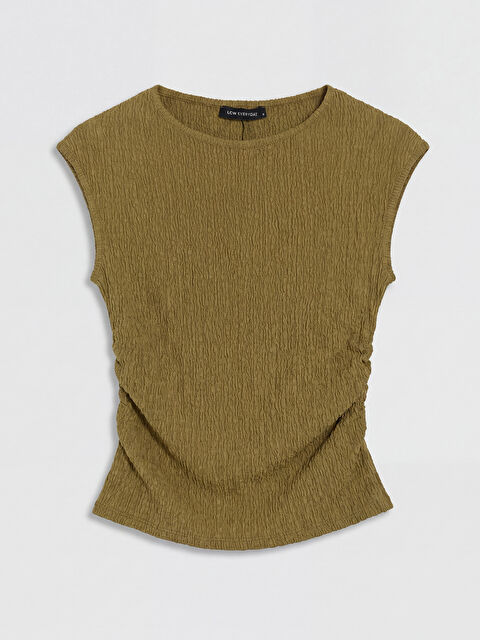 LCW EVERYDAY Bisiklet Yaka Büzgülü Bluz