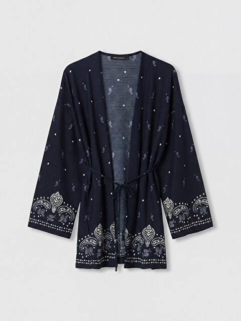 XSIDE Şal Yaka Desenli Kadın Hırka