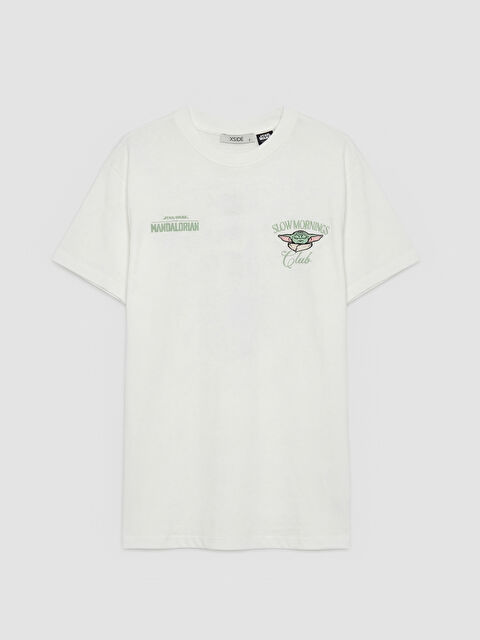 XSIDE The Mandalorian Baskılı Kadın Tişört