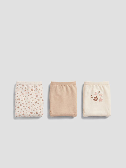 LCW Kids Çiçekli Kız Çocuk Külot 3'lü