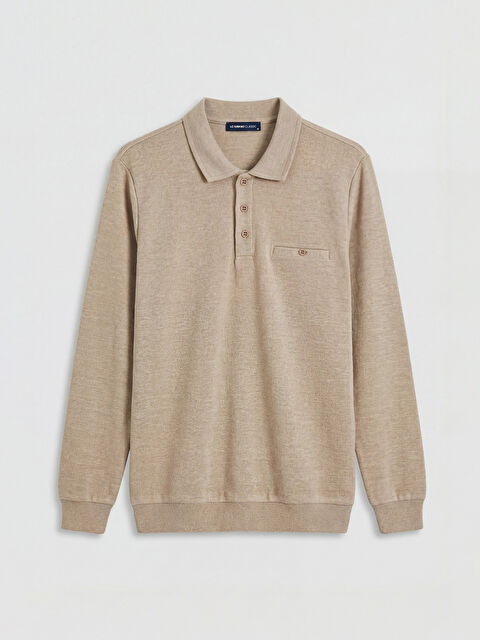 LCWAIKIKI Classic Polo Yaka Erkek Sweatshirt - S6D756Z8-L8P