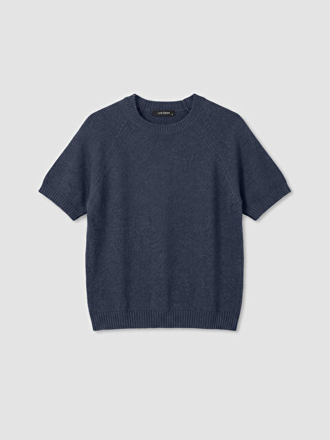 LCW Vision Bisiklet Yaka Kısa Kollu Kadın Triko Kazak - S6C757Z8-14T