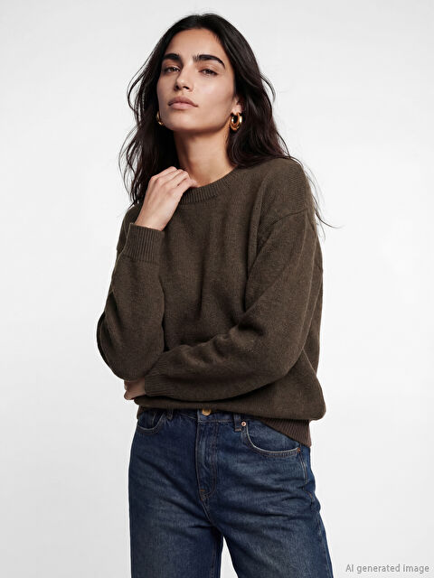 LCW Vision Bisiklet Yaka Kadın Triko Kazak - S6B758Z8-R1T