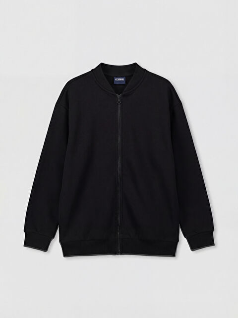 LCW Kids Kolej Yaka Erkek Çocuk Fermuarlı Sweatshirt - S6E767Z4-CVL