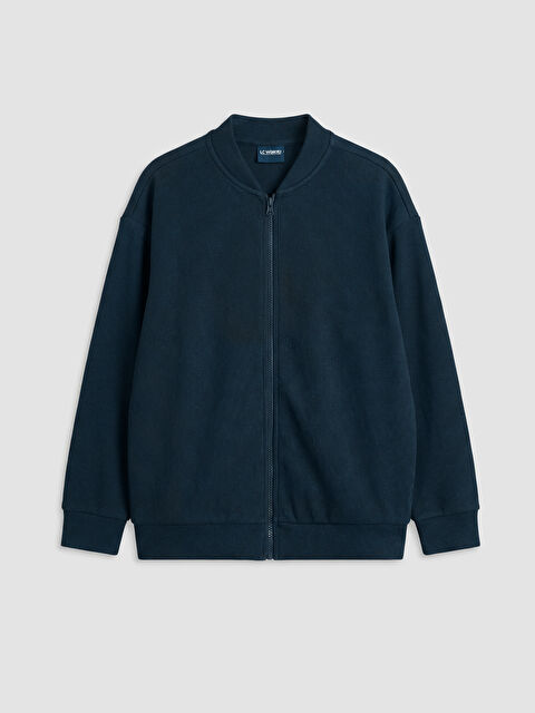 LCW Kids Kolej Yaka Erkek Çocuk Fermuarlı Sweatshirt - S6E767Z4-DWP