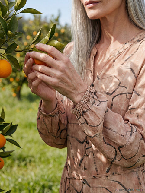 LCW Grace Desenli Kuşaklı Belmando Elbise