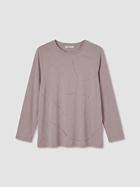 LCW Grace Bisiklet Yaka Taşlı Bluz