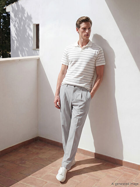 SOUTHBLUE Standart Kalıp Erkek Pileli Pantolon