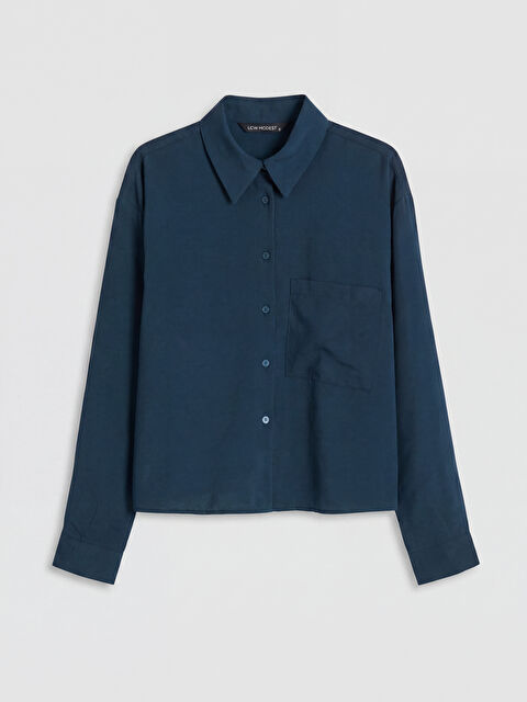 LCW Modest Crop Modal Karışımlı Kadın Gömlek