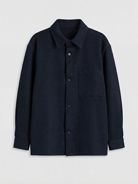 LCW Kids Uzun Kollu Erkek Çocuk Gömlek Ceket - S6E784Z4-DWP