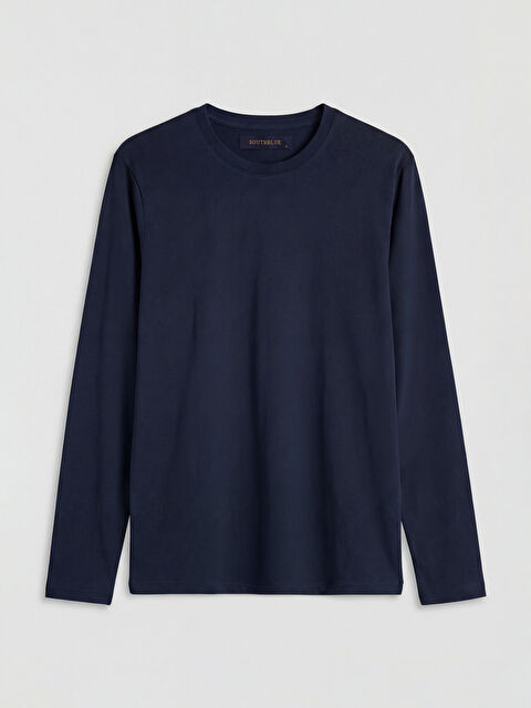 LC WAIKIKI Bisiklet Yaka Uzun Kollu Erkek Pijama Üst - S6E787Z8-RFF