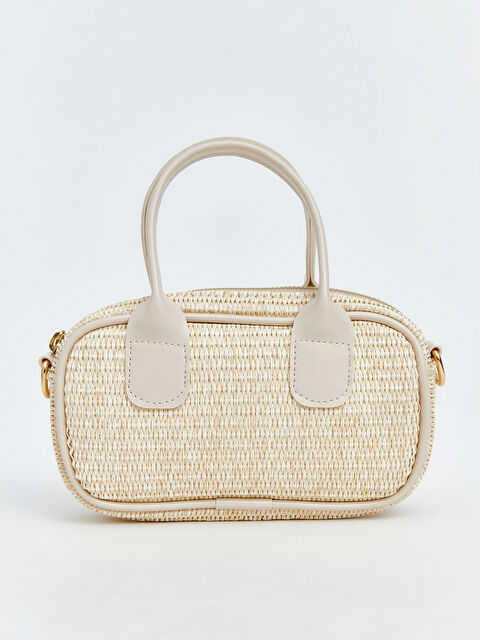 LCW ACCESSORIES Hasır Görünümlü Kız Çocuk Omuz Çantası