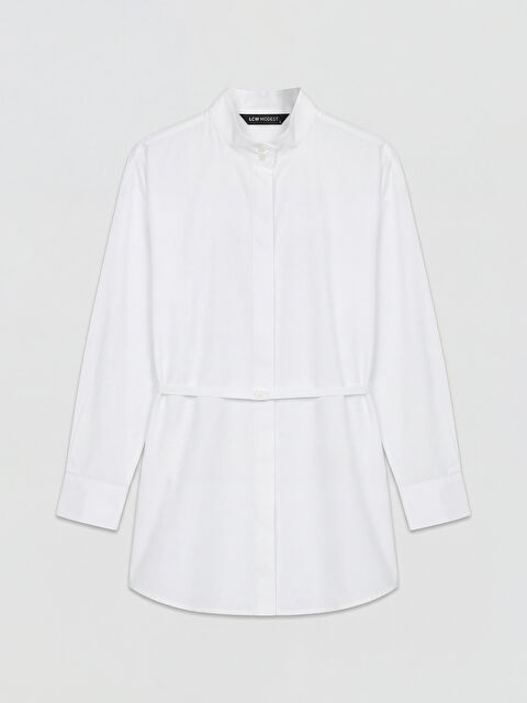 LCW Modest Beli Kemerli Kadın Gömlek Tunik