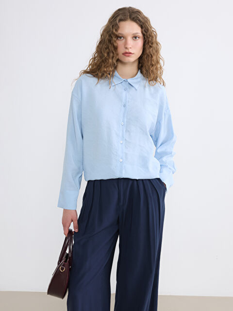 LCW Modest Oversize Kadın Gömlek Tunik