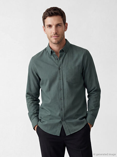 LCWAIKIKI Classic Regular Fit Erkek Gömlek - S6D800Z8-CSW