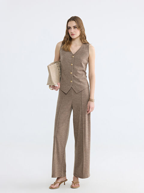 LCWAIKIKI Classic Beli Lastikli Soft Touch Kadın Eşofman Altı