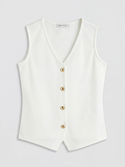 LCW EVERYDAY V Yaka Pike Kadın Yelek - S6F809Z8-R9J