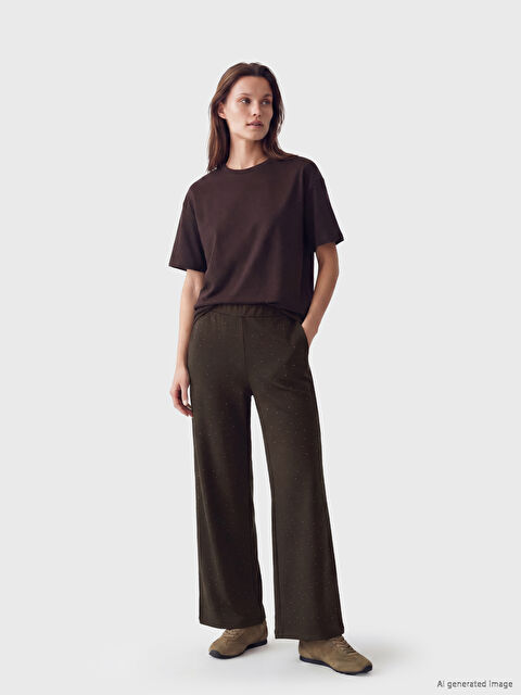 LCW Modest Soft Touch Taşlı Kadın Eşofman Altı