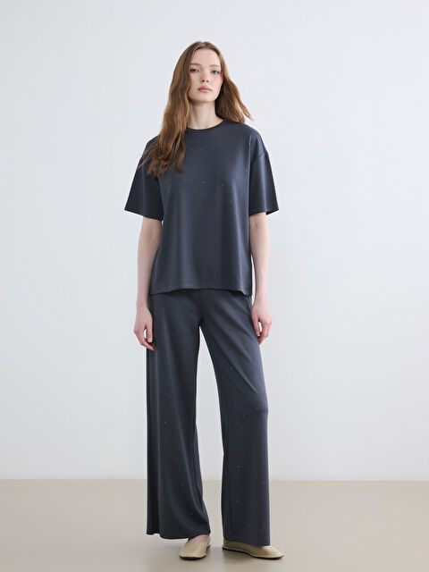 LCW Modest Soft Touch Taşlı Kadın Eşofman Altı