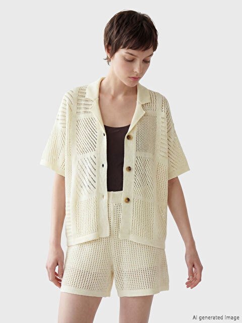 Soulife Ajurlu Kadın Gömlek