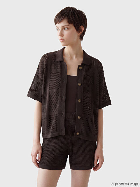 Soulife Ajurlu Kadın Gömlek