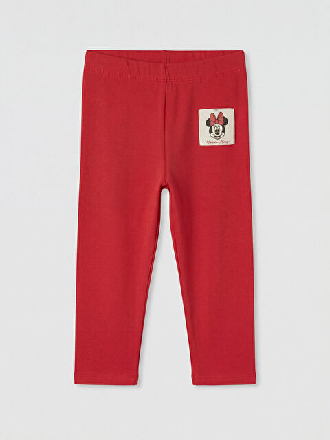 LCW Kids Minnie Mouse Baskılı Kız Çocuk Tayt