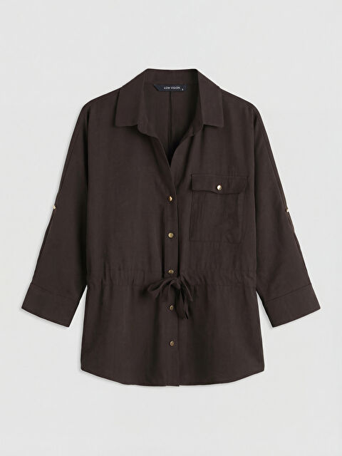 LCW Vision Cepli Büzgülü Kadın Gömlek - S6B828Z8-D2N