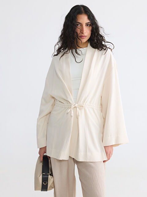 LCW Modest V Yaka Kadın Kimono