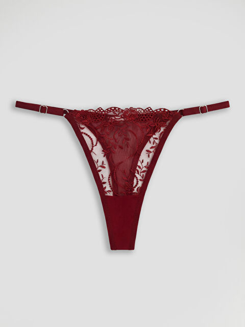 LCW DREAM Dantelli Fantezi Tanga Külot - S6D838Z8-R3K
