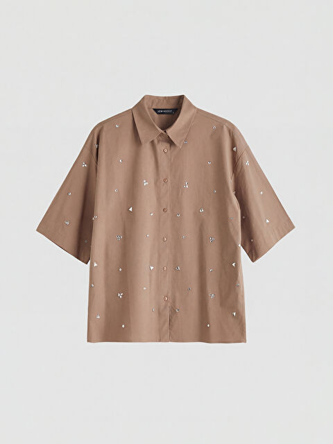 LCW Comfort Taş İşlemeli Kadın Gömlek - S6A841Z8-K6V