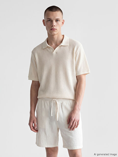 XSIDE Polo Yaka Penye Ajurlu Erkek Tişört