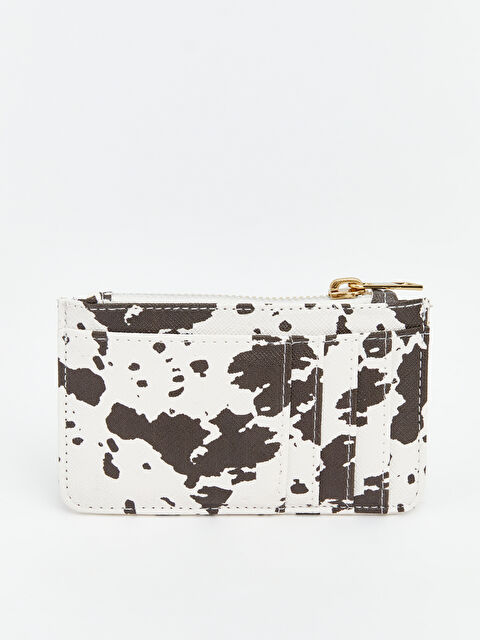 LCW ACCESSORIES Benek Desenli Deri Görünümlü Kadın Cüzdan - S6F847Z8-EEW