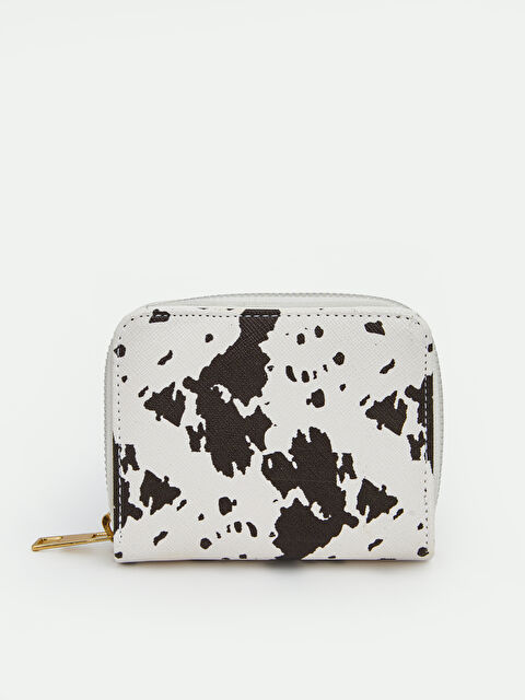 LCW ACCESSORIES Fermuarlı Desenli Deri Görünümlü Kadın Cüzdan - S6E847Z8-EEW