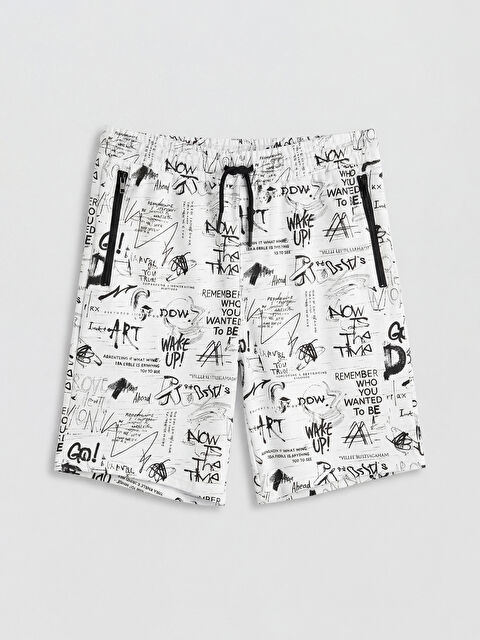 XSIDE Standart Kalıp Baskılı Erkek Şort - S6E854Z8-847