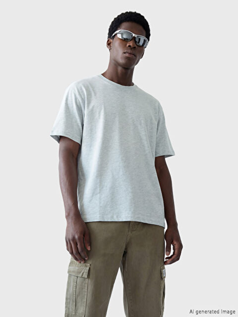 XSIDE Bisiklet Yaka Erkek Tişört