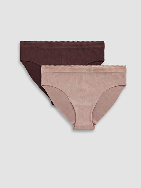 LCW DREAM Lazer Kesim Fitilli Bikini Külot 2'li