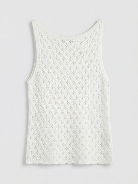 LCW Vision Bisiklet Yaka Ajurlu Kadın Triko Atlet - S6ON65Z8-ZUY