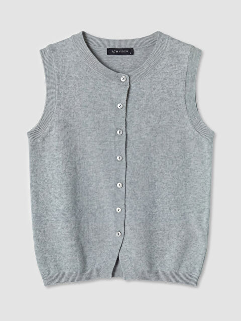 LCW Vision Bisiklet Yaka Kadın Triko Yelek