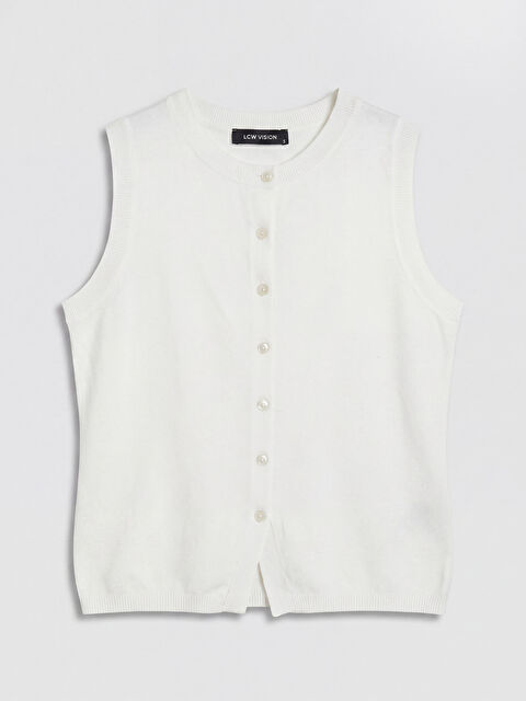 LCW Vision Bisiklet Yaka Kadın Triko Yelek