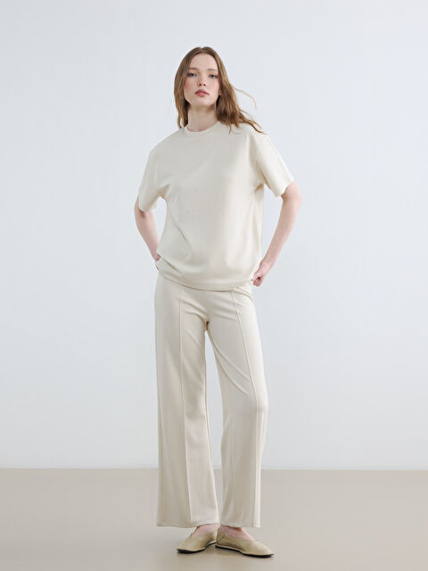 LCW Modest Beli Lastikli Soft Touch Kadın Eşofman Altı