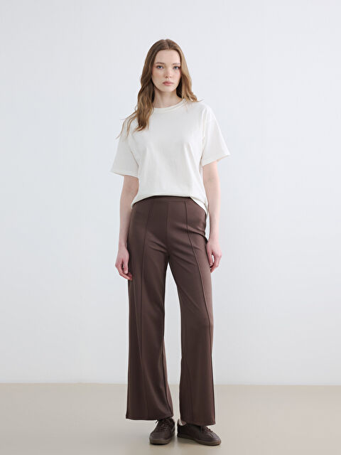 LCW Modest Beli Lastikli Soft Touch Kadın Eşofman Altı