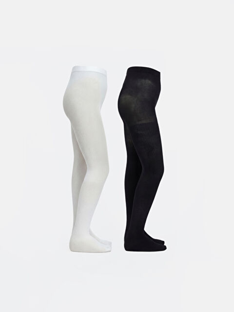 LCW Kids Kız Çocuk Külotlu Çorap 2'li - S6D898Z4-CVL