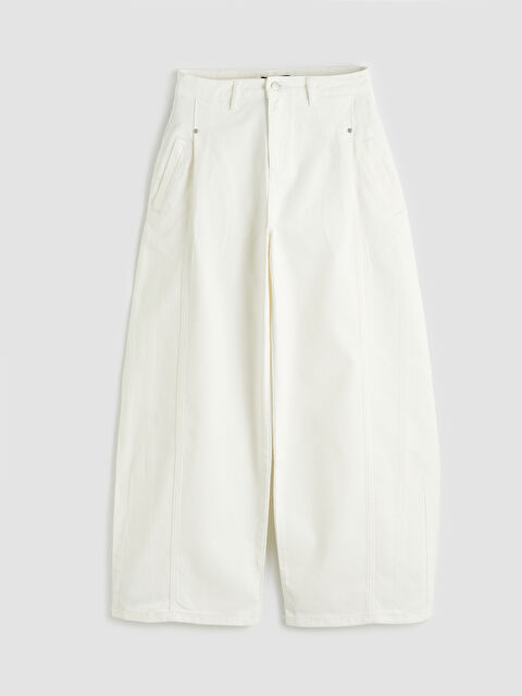 LC WAIKIKI Yüksek Bel Wideleg Kadın Jean Pantolon - S6ON72Z8-844