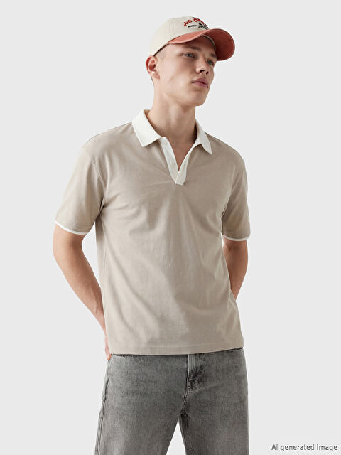 XSIDE Polo Yaka Penye Erkek Tişört
