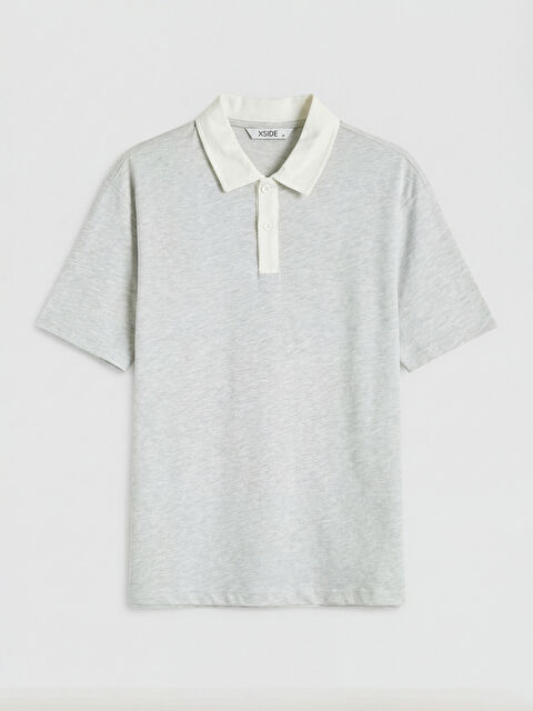 XSIDE Polo Yaka Penye Erkek Tişört - S6F907Z8-LAL