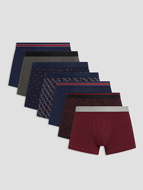 LC WAIKIKI Pamuklu Esnek Erkek Boxer 7'li - S6F912Z8-LQJ