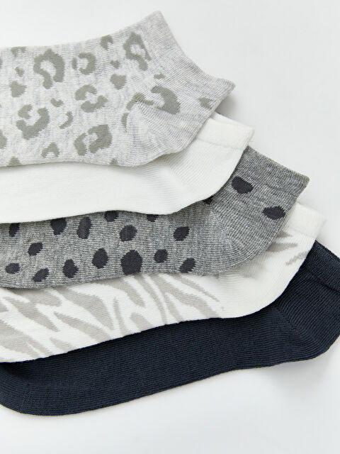 LCW DREAM Desenli Kadın Patik Çorap 5'li - S6D912Z8-LAL