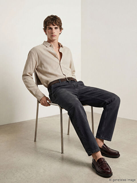 LCW Vision Regular Fit Erkek Gömlek - S6ON76Z8-CR8