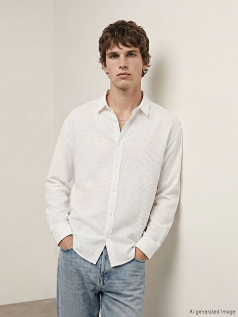 LCW Vision Regular Fit Erkek Gömlek - S6ON76Z8-FDU