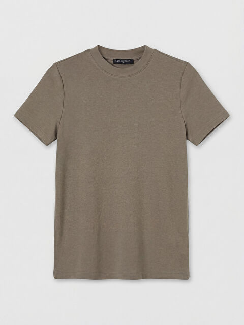 LCWAIKIKI Maternity Bisiklet Yaka Soft Touch Kadın Tişört